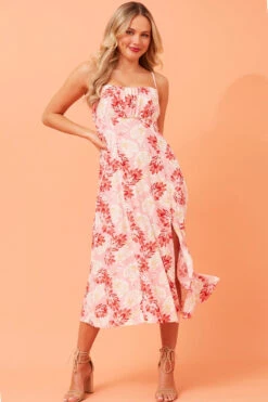 CHANTELLE FLORAL MIDI DRESS -Femme Connection Sales de1c9b74b26946a0a4a34a014e0f4157