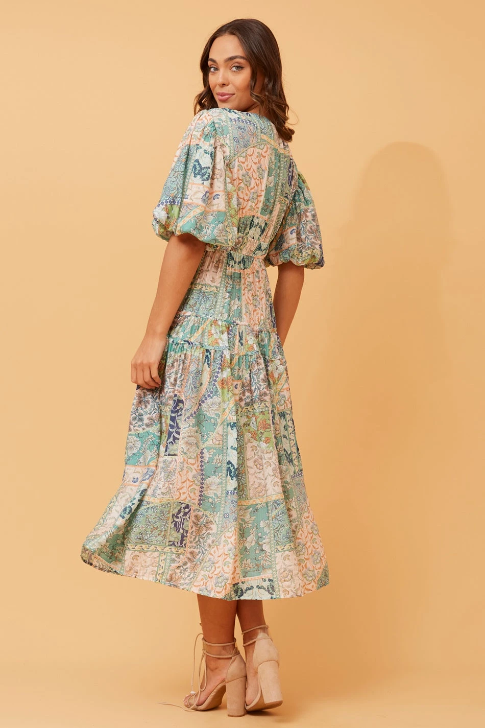 ANUSHKA PATCHWORK PRINT DRESS 9 ANUSHKA PATCHWORK PRINT DRESS - Image 7