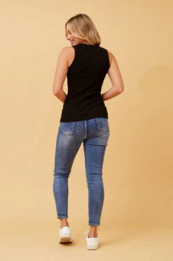 ROSEMARY RIBBED SINGLET -Femme Connection Sales df25c45e51bd3c71e4fdf0fe8481f876