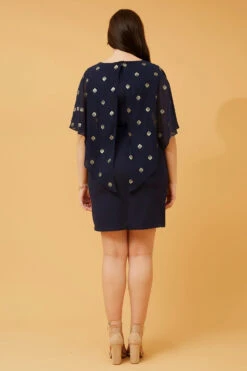 KYLIE COLD SHOULDER GLITTER DRESS -Femme Connection Sales df2e1d20b70d7fc5783f3c17b2e51256