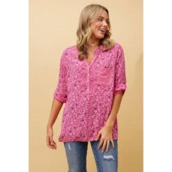 ROSETTA FLORAL SEQUIN DETAIL TOP -Femme Connection Sales dfaa1a1b6629da75d17f3b241a545fd0
