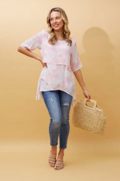 DOUBLE LAYER ASYMMETRICAL HEM TOP -Femme Connection Sales dfec5636f1ba5bfaab3779ed7cd7200a