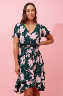 BRENDA FLORAL SHORT DRESS 19 BRENDA FLORAL SHORT DRESS -Femme Connection Sales dff14c1099d99891fd6e783f89aa1332
