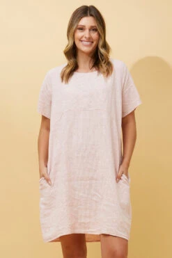 PRIANNA STRIPE LINEN SHORT DRESS -Femme Connection Sales dff71946125ebcc52f44d3138a5f2c5b