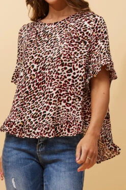 Stella FRILA LEOPARD PRINT TOP -Femme Connection Sales e042963da2643c7a9be7b2b9eb51a7dc