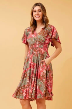 SANDY FLORAL BOHO SHORT DRESS -Femme Connection Sales e0733d85a5b9e07819ab747aa6bb8b58