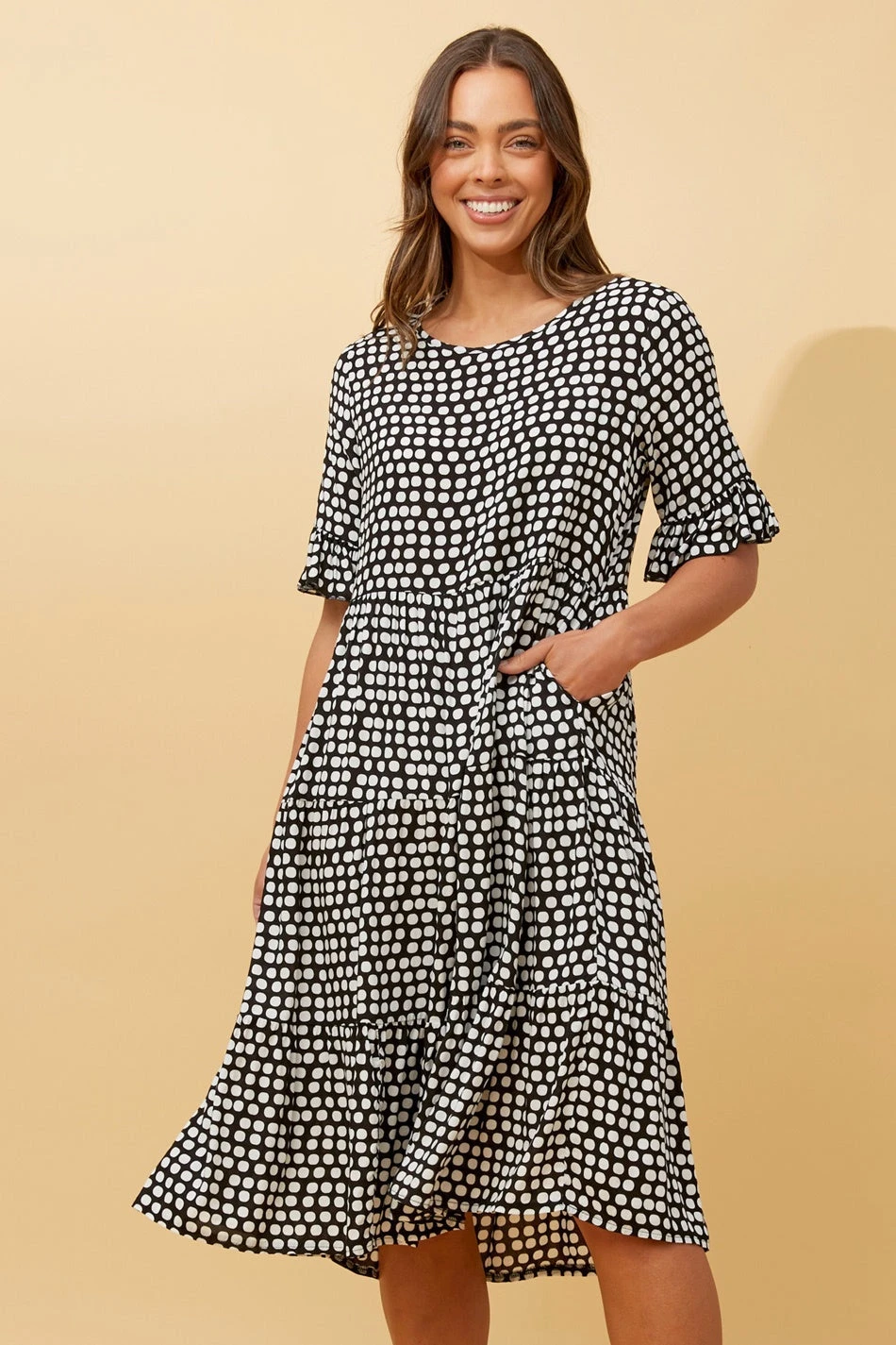 KENNA POLKA DOT MIDI DRESS 5 KENNA POLKA DOT MIDI DRESS - Image 3