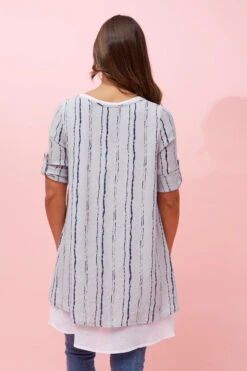 AISHA DOUBLE LAYERED PRINTED TOP -Femme Connection Sales e12045f4e30adc3c3252886cf6698f45