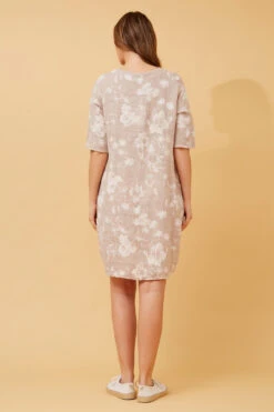 PISA LINEN FLORAL SHORT DRESS -Femme Connection Sales e1f645021add0c1cb7bc0e9ec9ca2136