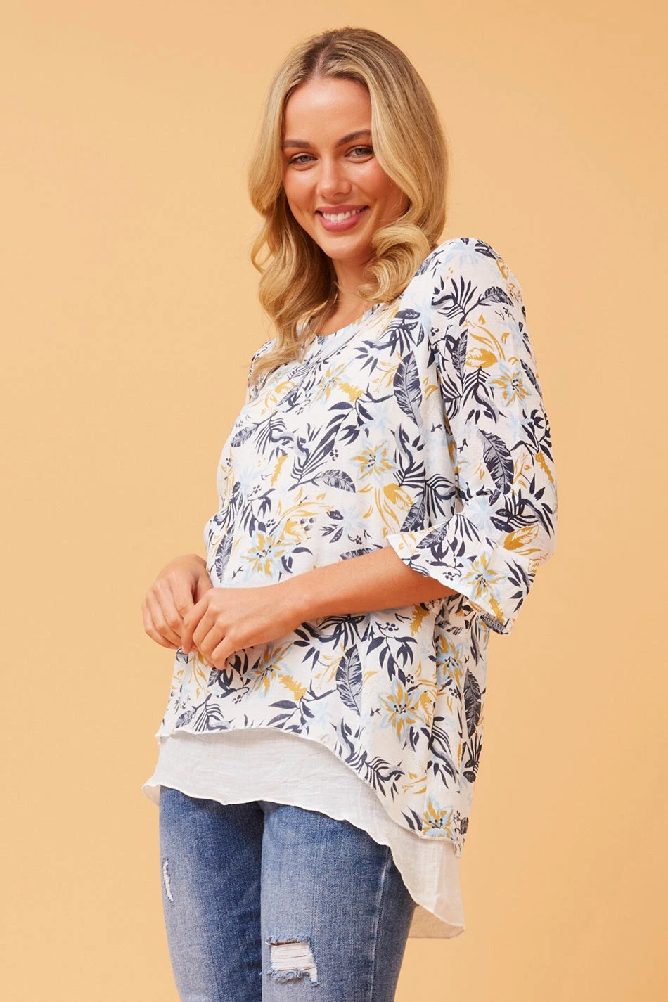 RUMI DOUBLE LAYER FLORAL TOP 7 RUMI DOUBLE LAYER FLORAL TOP - Image 5