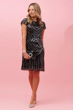 JUDITH SEQUIN SHORT DRESS