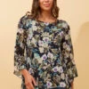 ALISON FLORAL FOIL PRINT TOP 1 ALISON FLORAL FOIL PRINT TOP -Femme Connection Sales e371b0d1c2d9ee5a01da4c6c596578b3