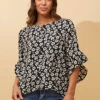 FOREVER NEW FLORAL BLOUSE -Femme Connection Sales e408924c7c3c7bec7185631d35bcc636