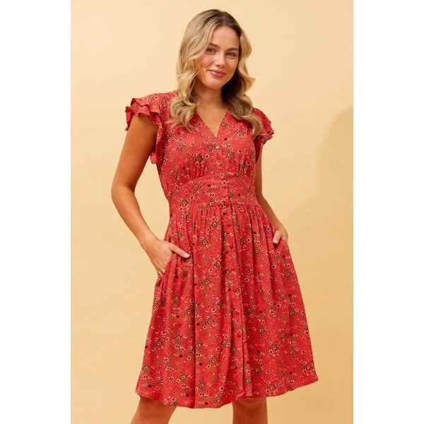 ROCHELLE FLORAL SHORT DRESS 10 ROCHELLE FLORAL SHORT DRESS - Image 8