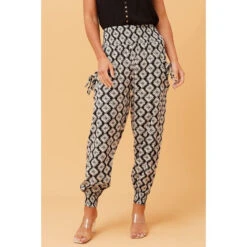ABSTRACT PRINT BOHO HAREM PANTS -Femme Connection Sales e48db9ffc5bfea908c5d30f2dbc28c7f