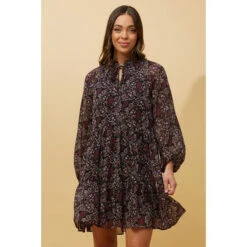 CALVIN BALLOON SLEEVE FLORAL SHORT DRESS 19 CALVIN BALLOON SLEEVE FLORAL SHORT DRESS -Femme Connection Sales e53a5d33cdf8a2dcf3fab33a5ec216d9