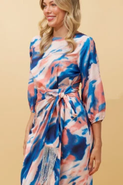 JUANITA TIE DYE MIDI DRESS -Femme Connection Sales e5707a2ba0d6b5c6e28fc6d699afd73a