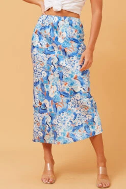 GLINDA SATIN PRINTED MIDI SKIRT -Femme Connection Sales e5862d49c3e4c936b31e0e3772b49e01