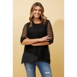 JAYLIN DOUBLE LAYERED TOP 28 JAYLIN DOUBLE LAYERED TOP -Femme Connection Sales e5ef290249f36089b789d0aa26815824