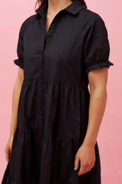 TIFFANY PUFF SLEEVE MIDI DRESS -Femme Connection Sales e65a7de3e82582285d3cb39f1ba57686