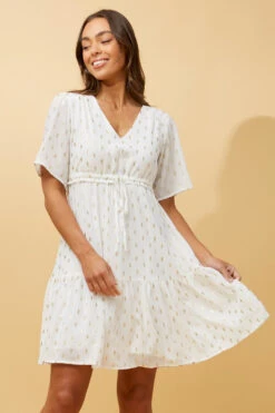 DIAMOND TEARDROP FOIL PRINT SHORT DRESS -Femme Connection Sales e66d6cc58ed03a638421693610b441c6