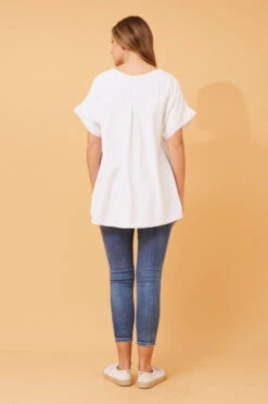 SOULA SEQUIN LINEN TOP -Femme Connection Sales e72834a07bb309a807e2a1f8274c301b