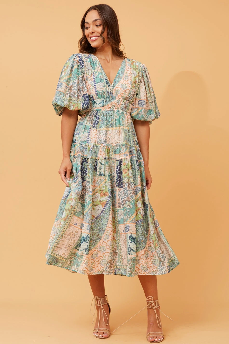 ANUSHKA PATCHWORK PRINT DRESS 7 ANUSHKA PATCHWORK PRINT DRESS - Image 5