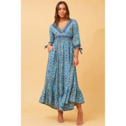 Stella JASMINE PAISLEY BOHO MAXI DRESS -Femme Connection Sales e7e125c4eda72dd71a7d26850fb35f3a