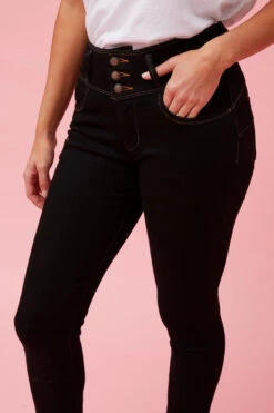 ELLERY BUTTON DETAIL DENIM -Femme Connection Sales e7ff781ee2204d4bc96d35032a09b4d1