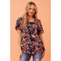 SONIA FLORAL TOP -Femme Connection Sales e8434b7932e46e09cfa7b21385fdf0f9