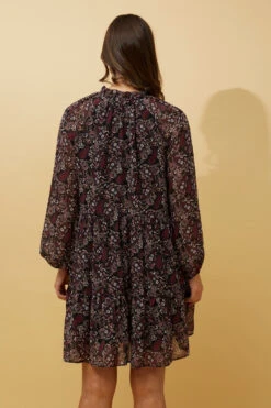 CALVIN BALLOON SLEEVE FLORAL SHORT DRESS 18 CALVIN BALLOON SLEEVE FLORAL SHORT DRESS -Femme Connection Sales e913eeb468be552f1788122b48404787