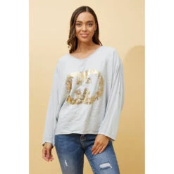 LUCCA GRAPHIC PRINT TOP -Femme Connection Sales e9a72aa9e9502fc8e8361e27f2a8db1d