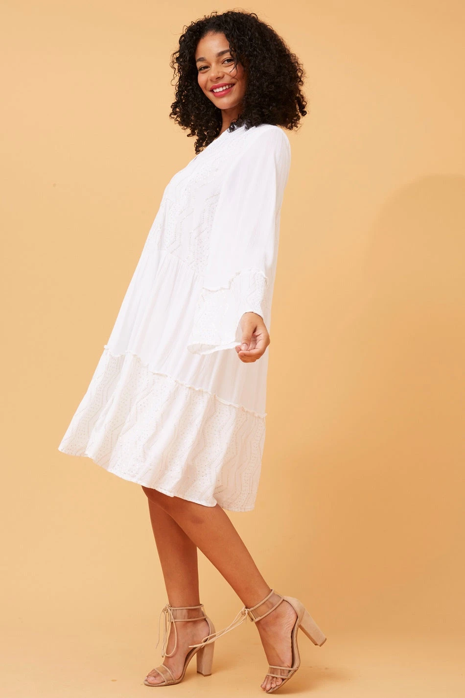 RENUKA SEQUIN DETAIL TIERED DRESS 8 RENUKA SEQUIN DETAIL TIERED DRESS - Image 6