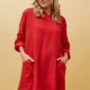 SILVAVA HOODED LINEN TUNIC TOP -Femme Connection Sales e9e28a2ce2aaf318849596a94da4def7