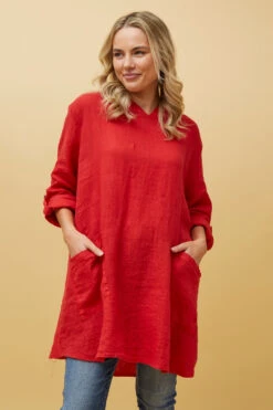 SILVAVA HOODED LINEN TUNIC TOP -Femme Connection Sales e9e28a2ce2aaf318849596a94da4def7 d731d158 ee13 4c9a 98ba 73e15efc3cf0