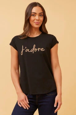 COCO JADORE GRAPHIC TEE -Femme Connection Sales ea298ebffdaf30a8edfde02d842982f4