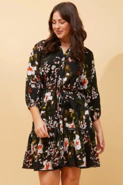 JEANIE FLORAL BOHO SHORT DRESS -Femme Connection Sales ea807fc461a0fb98c64deb306d8f7d7c