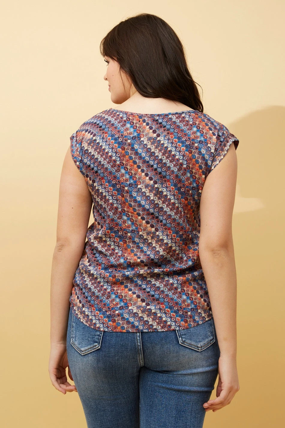 SHELLY ABSTRACT PRINT TOP 9 SHELLY ABSTRACT PRINT TOP - Image 7