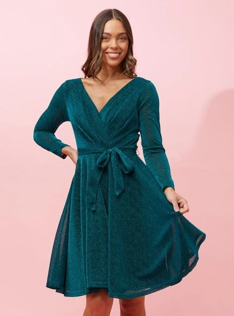 SHORT GLITTER DRESS 10 SHORT GLITTER DRESS - Image 8