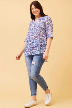 BONDI ABSTRACT BOHO BLOUSE -Femme Connection Sales ed605088e3ddbbbfe19a4abf1466ed82