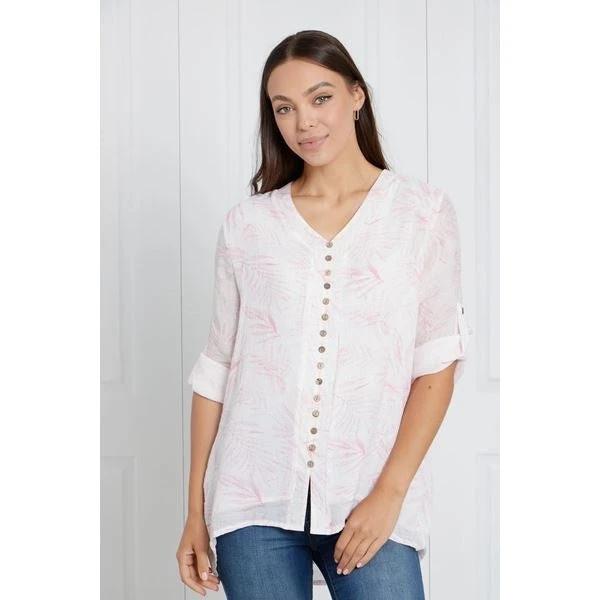 LEAF PRINT BUTTON FRONT TOP 14 LEAF PRINT BUTTON FRONT TOP - Image 12