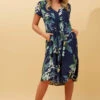 ALOHA TROPICAL PRINT SHORT DRESS -Femme Connection Sales edf42bfecce68dee6100514ccf055889