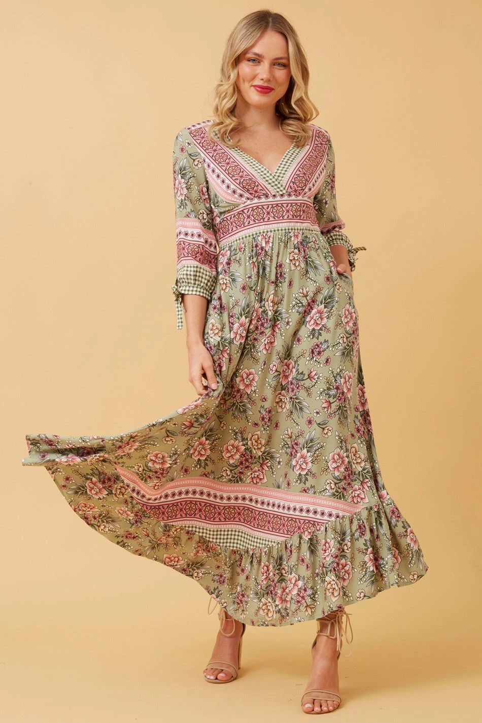 JASMINE FLORAL BOHO MAXI DRESS 6 JASMINE FLORAL BOHO MAXI DRESS - Image 4