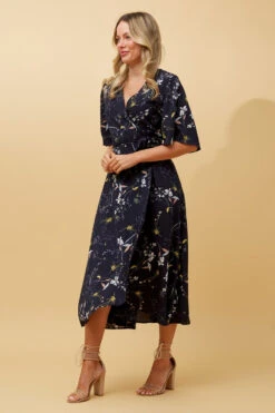 AVALON FLORAL WRAP DRESS -Femme Connection Sales ee40ecb064ee9fc129d744e74890e558