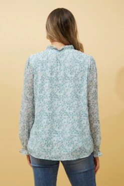 Stella FRANCA FLORAL FRILL SLEEVE BLOUSE -Femme Connection Sales ef16e5e64f3fdfd548db147148d33040