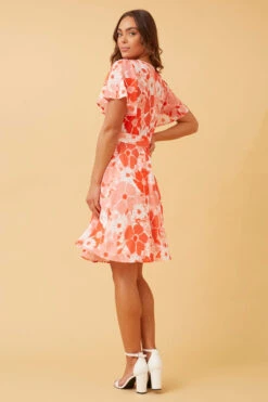 RAELENE FLORAL SHORT DRESS -Femme Connection Sales ef5e37c38b3494bd34a6f50830be240c