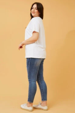 JULITA EMBOSSED GRAPHIC PRINT TOP -Femme Connection Sales ef8464896bc22981019b117da435f6ee