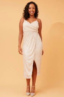 LEXIS SEQUIN MIDI DRESS -Femme Connection Sales efae40b2fa44e6ac41437c01f480550d