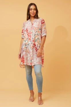 JANSON FLORAL HI LOW TUNIC -Femme Connection Sales efebbb910e81c74668cb3a4e436aae21