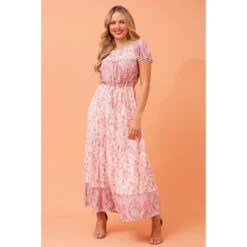 ULTIMA PAISLEY BOHO MIDI DRESS -Femme Connection Sales f001441967c4d33f6d3ae1daf453bc99